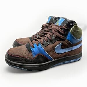 2006 Nike Court Force Hi Premium Cappuccino/University Blue 313941-241 Mens 10.5